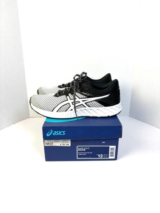 ASICS Shoes - Asics Fuzex Lyte 2 Running Shoes Women's Size 12 White Black Silver T769N-0190